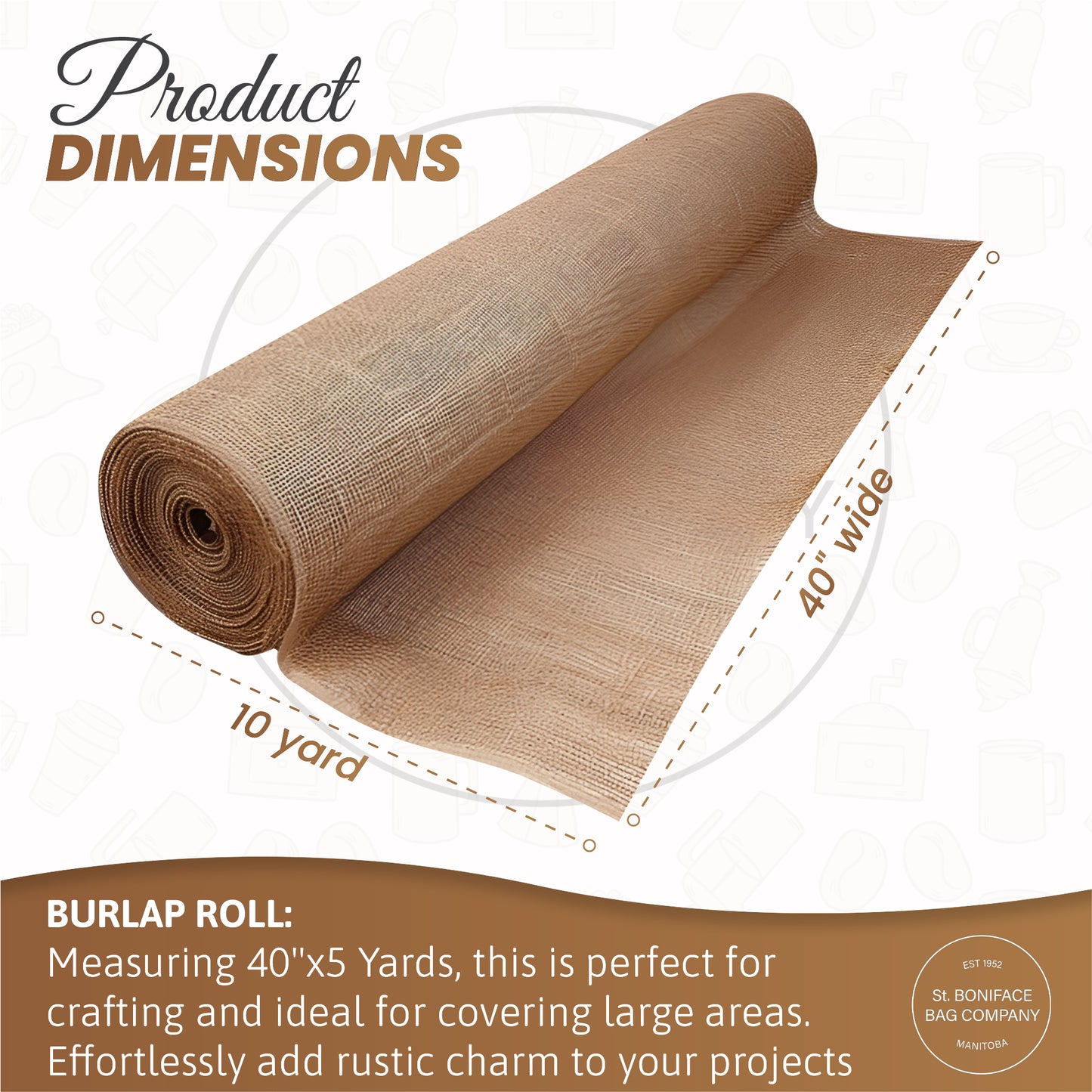 Burlap Rolls - 40" Wide